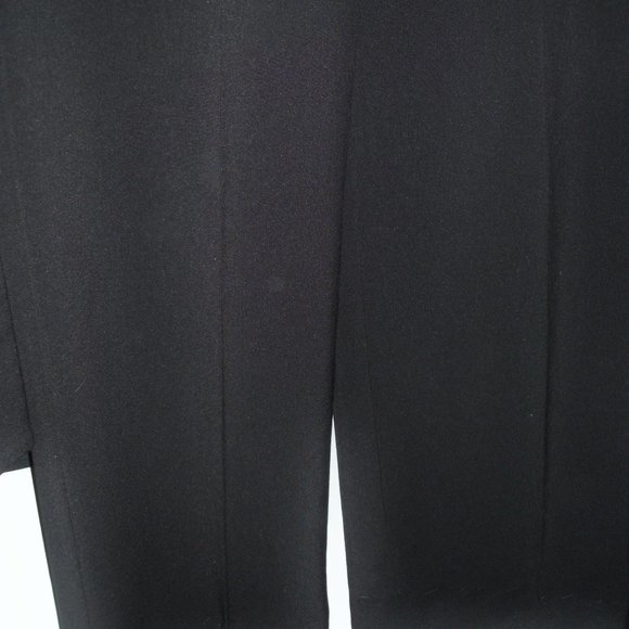 Larry Levine sophisticated overcoat matching pants sz 4 Black - Picture 6 of 12